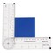Angle Measurement Ruler - Measure Angles to 360 Degrees and Lines to 12"